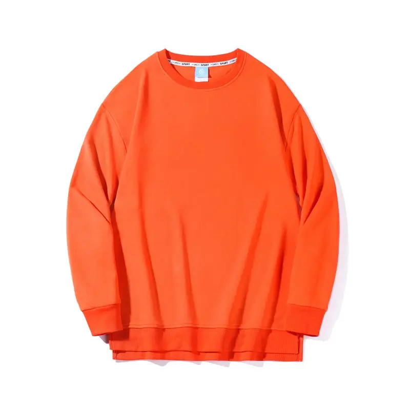 Women Cotton Orange Sweatshirt Party Wear - Image 3