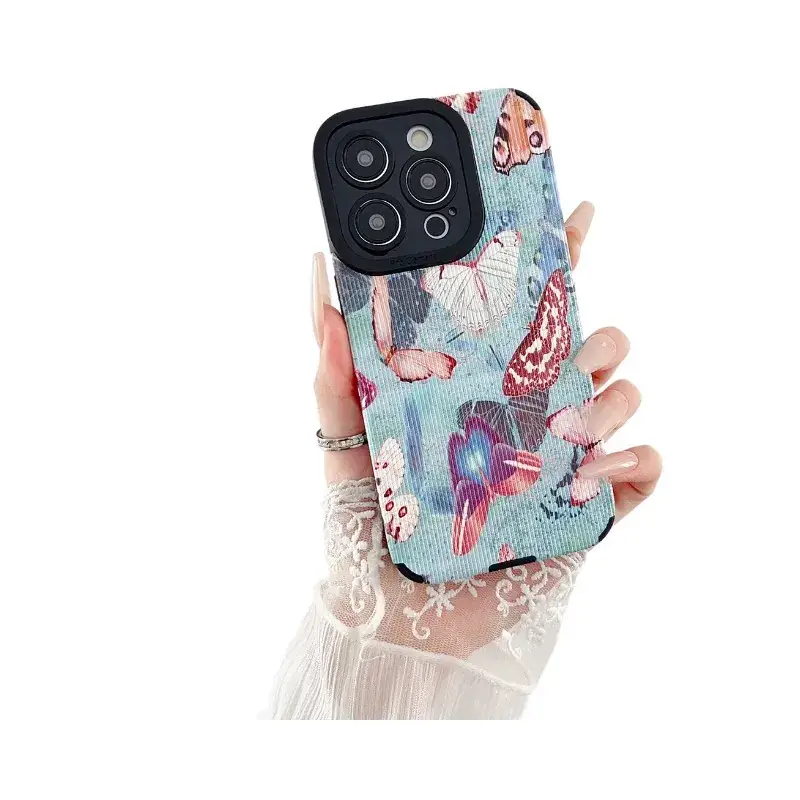 Apple 16 Pro Pupil Eyes Leather Case Butterfly Design Drop Resistant - Image 8