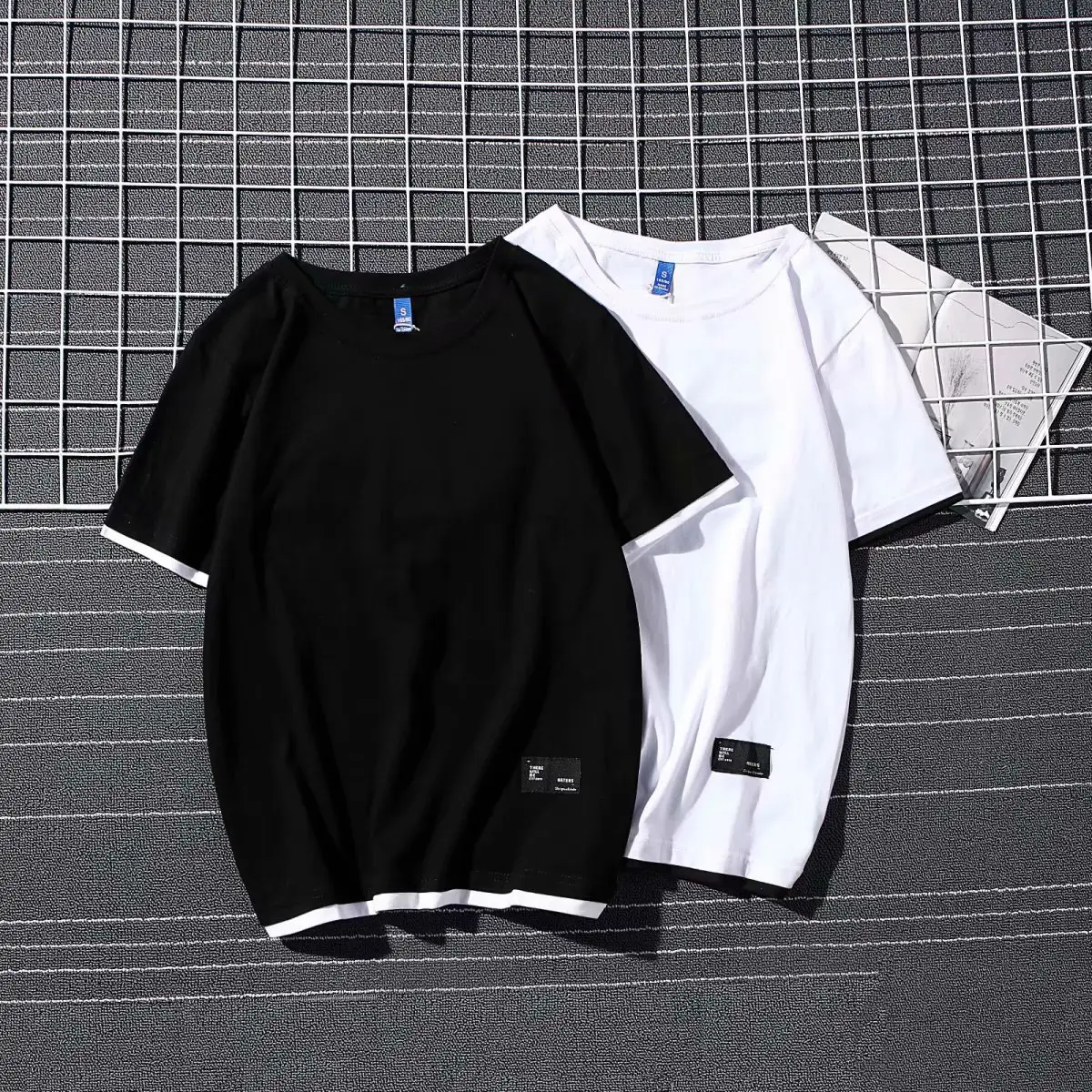 Men Black Cotton Short Sleeve T-Shirt Summer Wear - Image 5