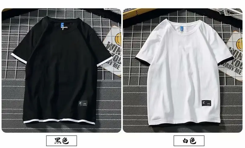 Men Black Cotton Short Sleeve T-Shirt Summer Wear - Image 6
