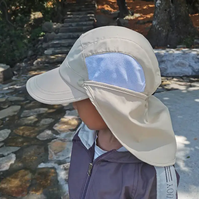 Blue Neck Cover Cap for Boys Spring Summer Outdoor Hiking Travel - Image 5