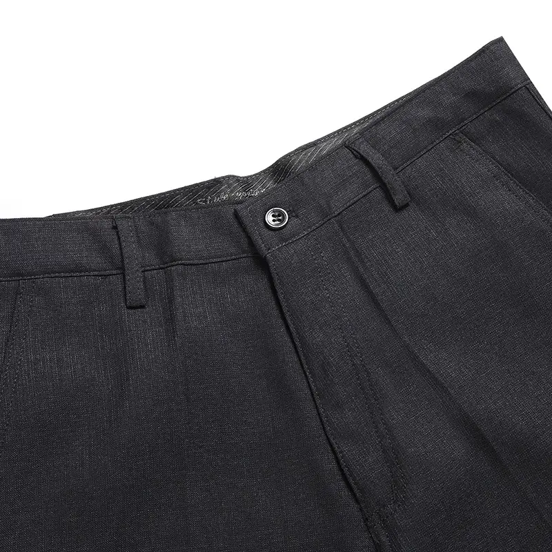 Dad's Black Straight Leg Pants Middle-aged Men - Image 7