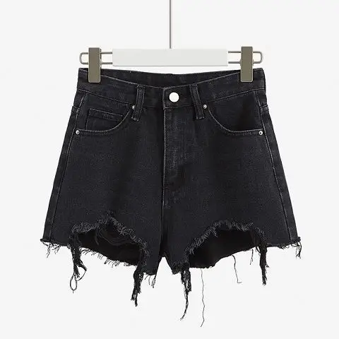 Women's 2020 Ripped Irregular Frayed Wide Leg Shorts - Image 3