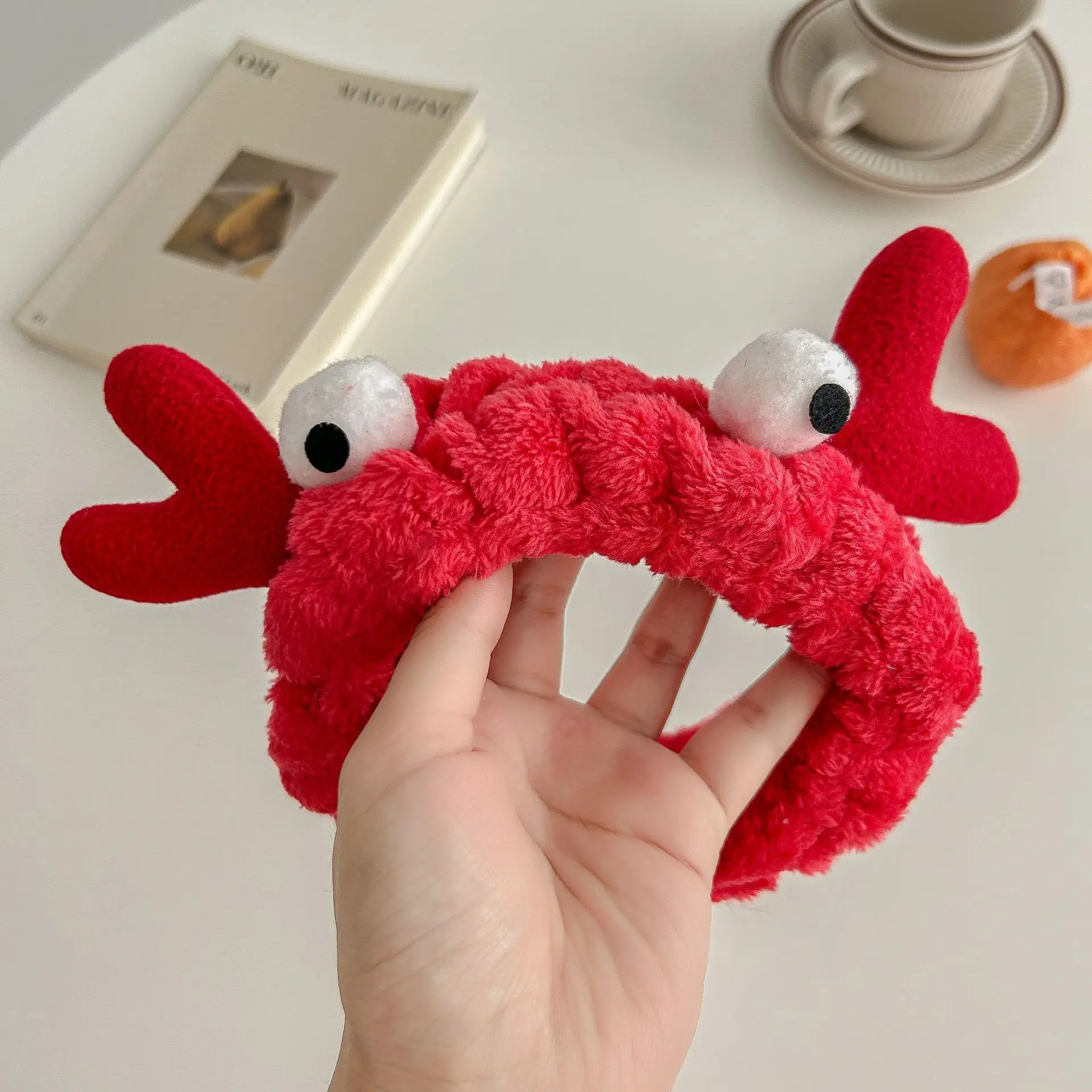 3# crab hair band red