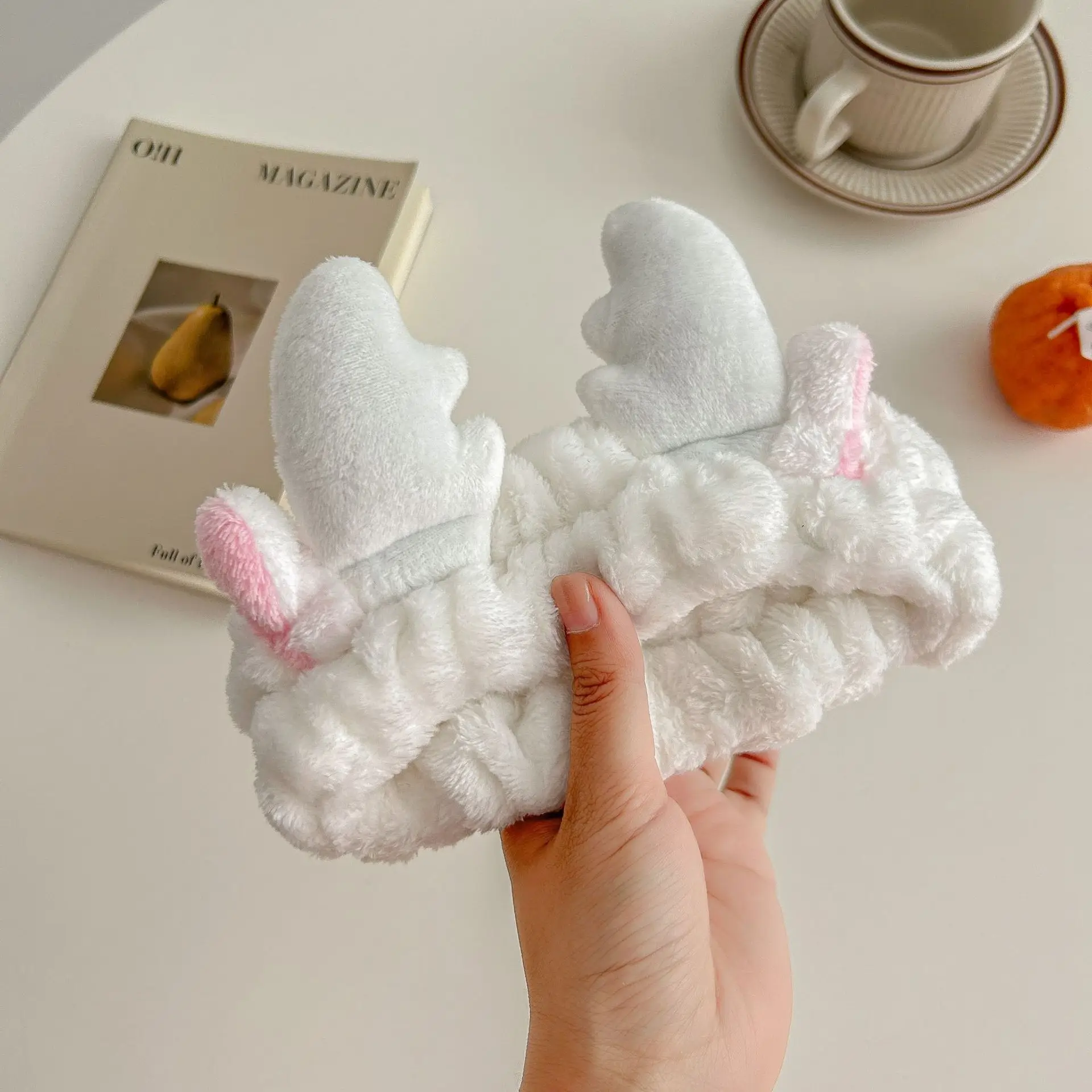 4# big antler hair band white