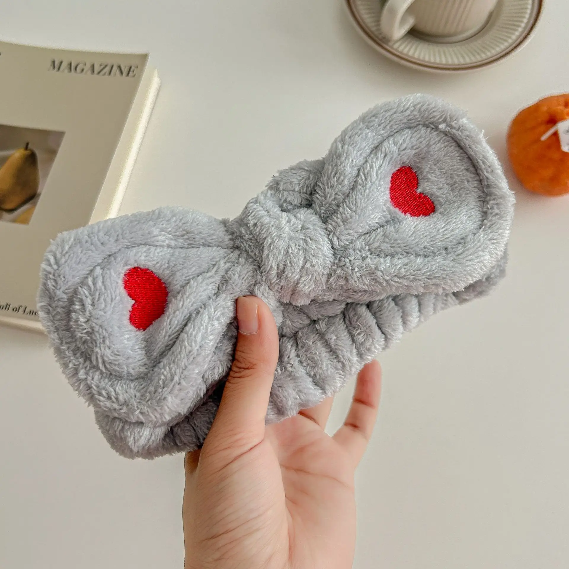 5# love hair band gray