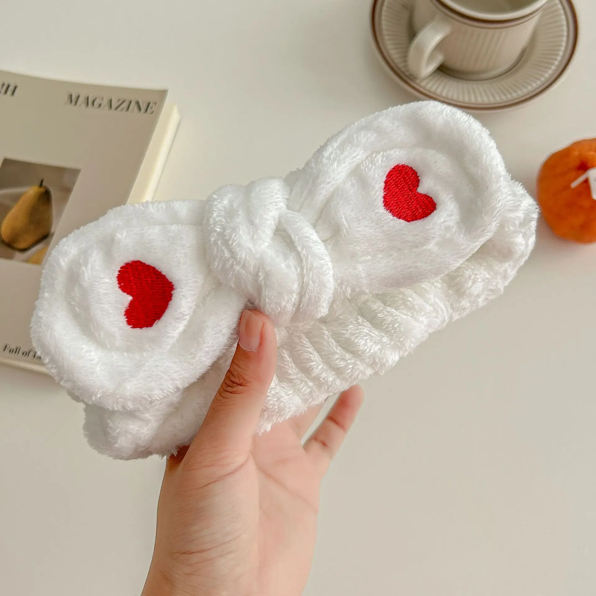 5# love hair band white