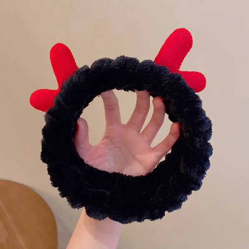 7 # fawn horn headband black