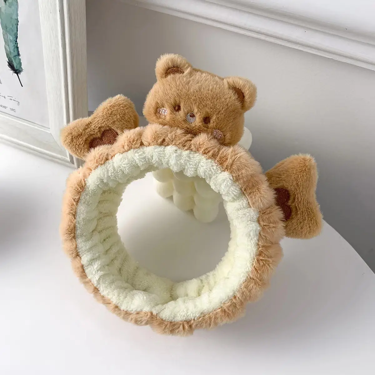 13# brown bear hair band