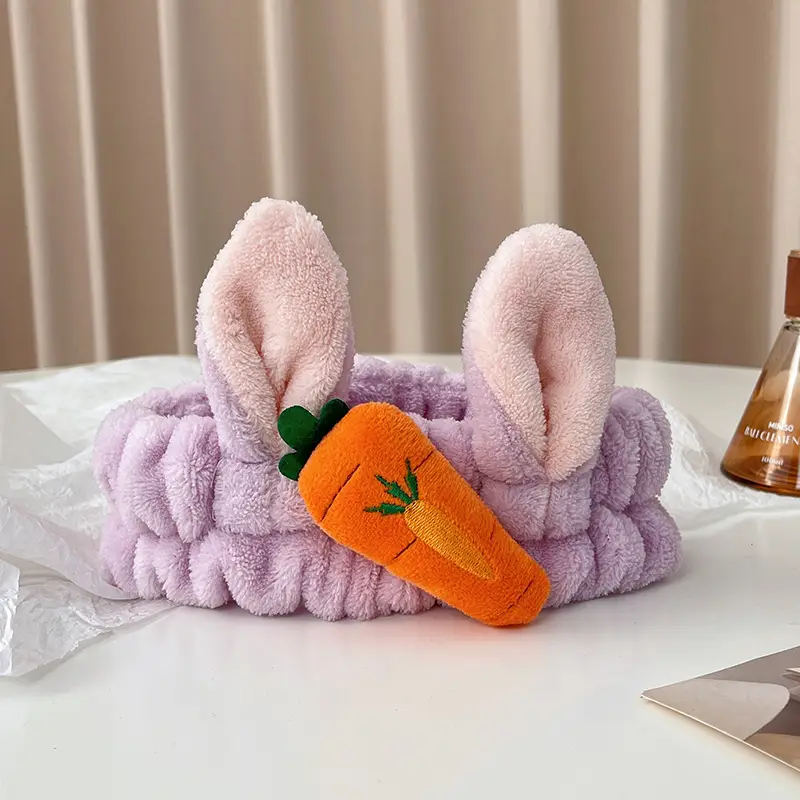 14# rabbit ears radish hair band purple