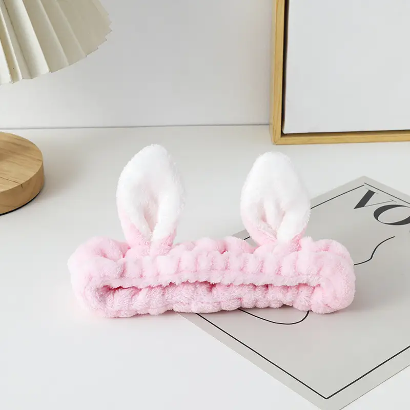 1# rabbit ear hair band Korean powder