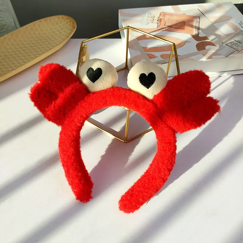 15# red crab hairband