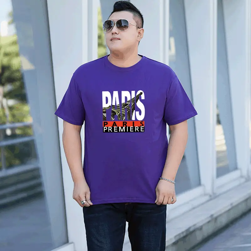Purple Paris Premiere Cotton T-Shirt Plus Size - Image 3