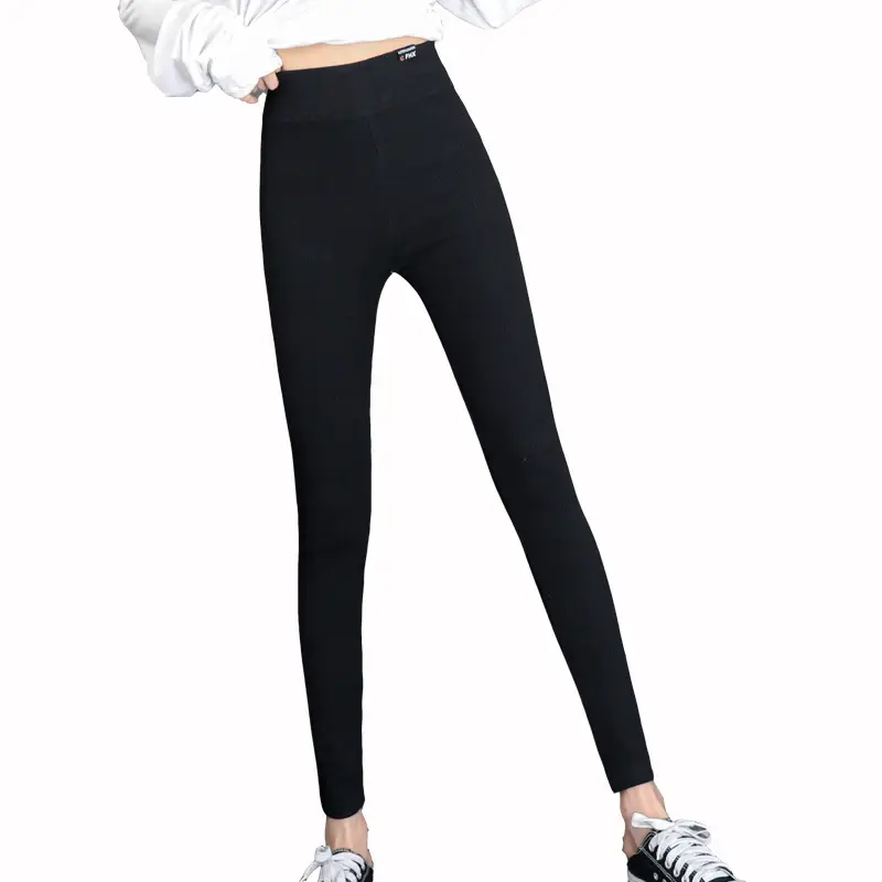 Black Slim Fit High Waist Leggings for Women - Image 8