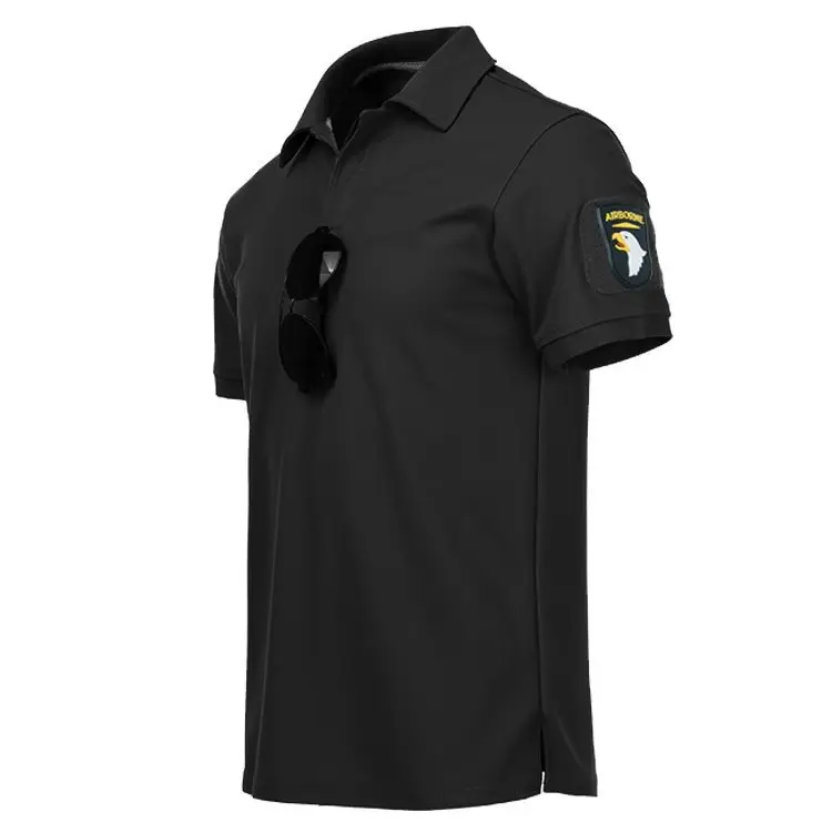 Men's Green Polo T-Shirt with Sunglasses - Image 8