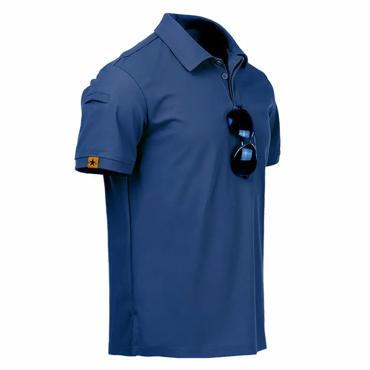 Men's Green Polo T-Shirt with Sunglasses - Image 9