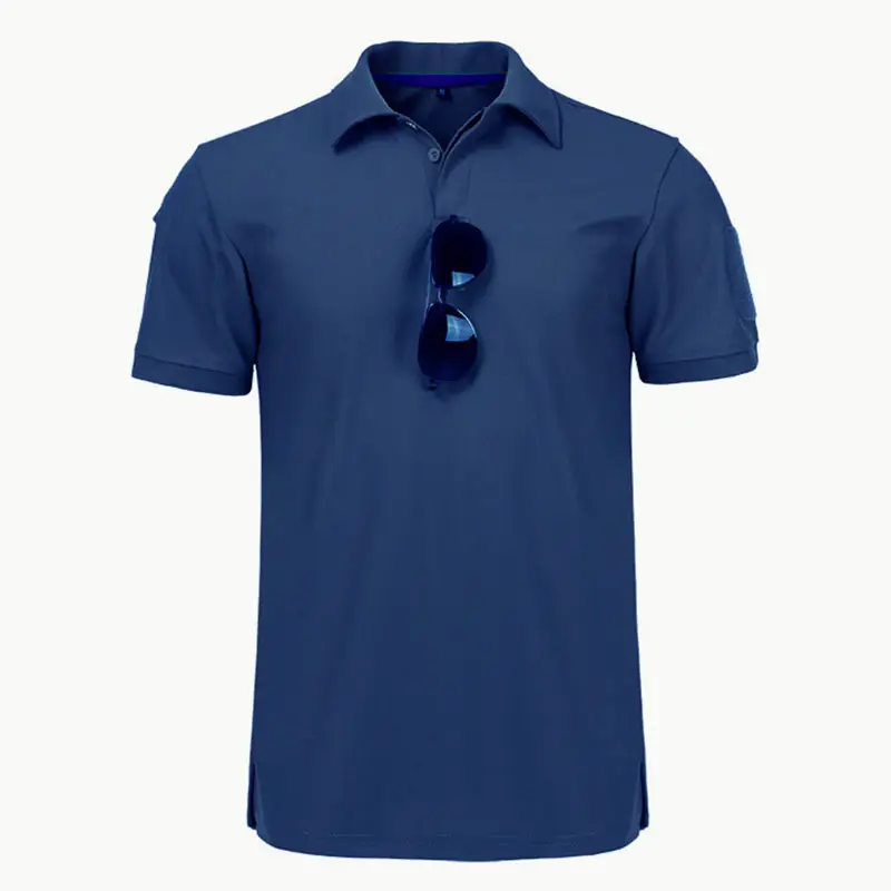 Men's Green Polo T-Shirt with Sunglasses - Image 4