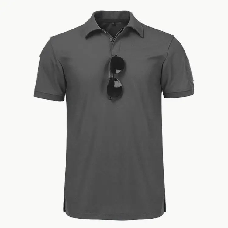 Men's Green Polo T-Shirt with Sunglasses - Image 5