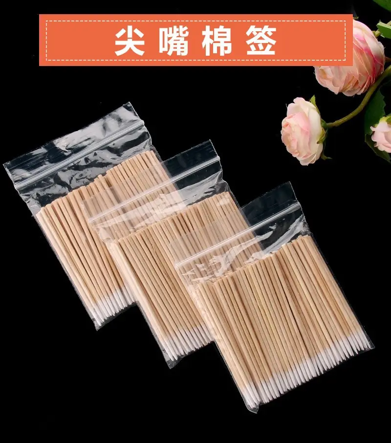 Wooden Tattoo Swabs for Fine Eyeliner & Beauty Use — feature 1