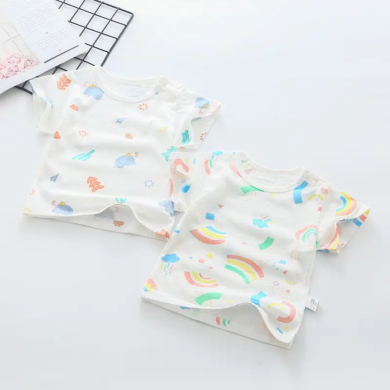 Baby T-Shirt White Moon Print 0-4Yr Cotton - Image 11