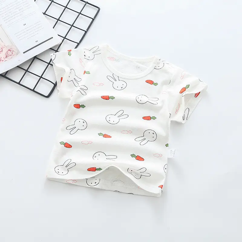 Baby T-Shirt White Moon Print 0-4Yr Cotton - Image 2