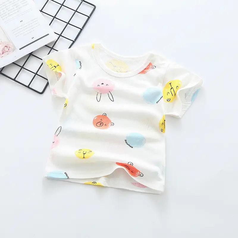 Baby T-Shirt White Moon Print 0-4Yr Cotton - Image 4