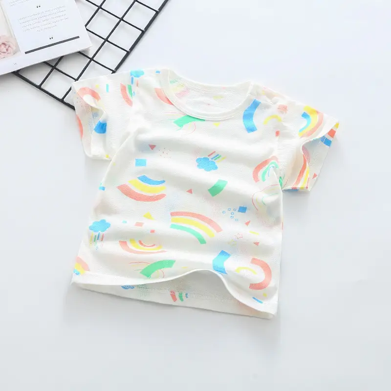 Baby T-Shirt White Moon Print 0-4Yr Cotton - Image 5