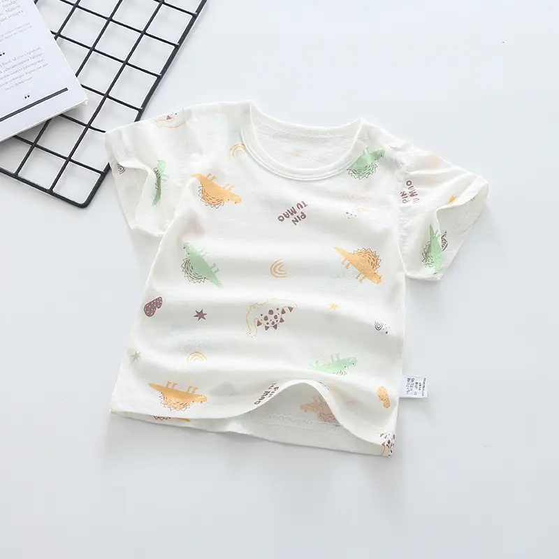 Baby T-Shirt White Moon Print 0-4Yr Cotton - Image 8