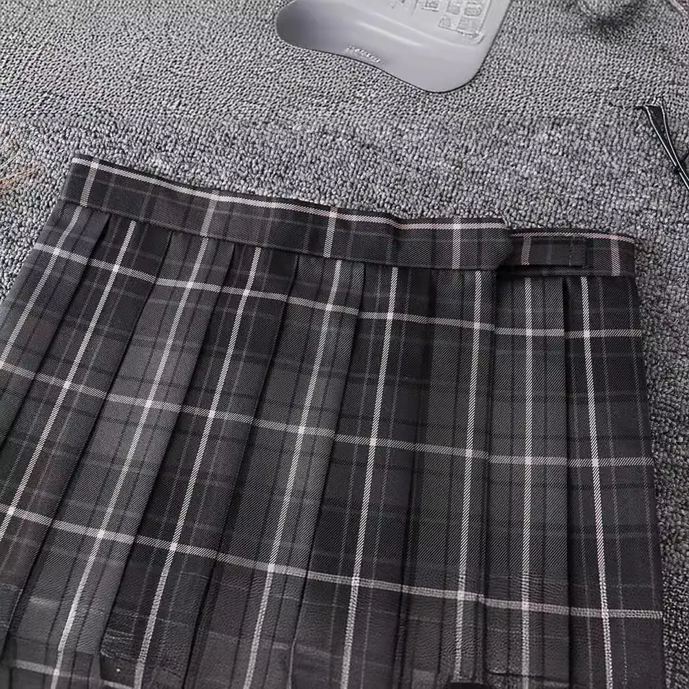 Japanese Plaid High Waist Skirt for Girls School Uniform - Image 8