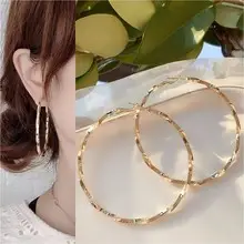 Metallic Hoop Earrings for Women Large Fashion Jewelry — feature 25