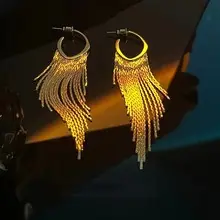 Metallic Hoop Earrings for Women Large Fashion Jewelry — feature 7