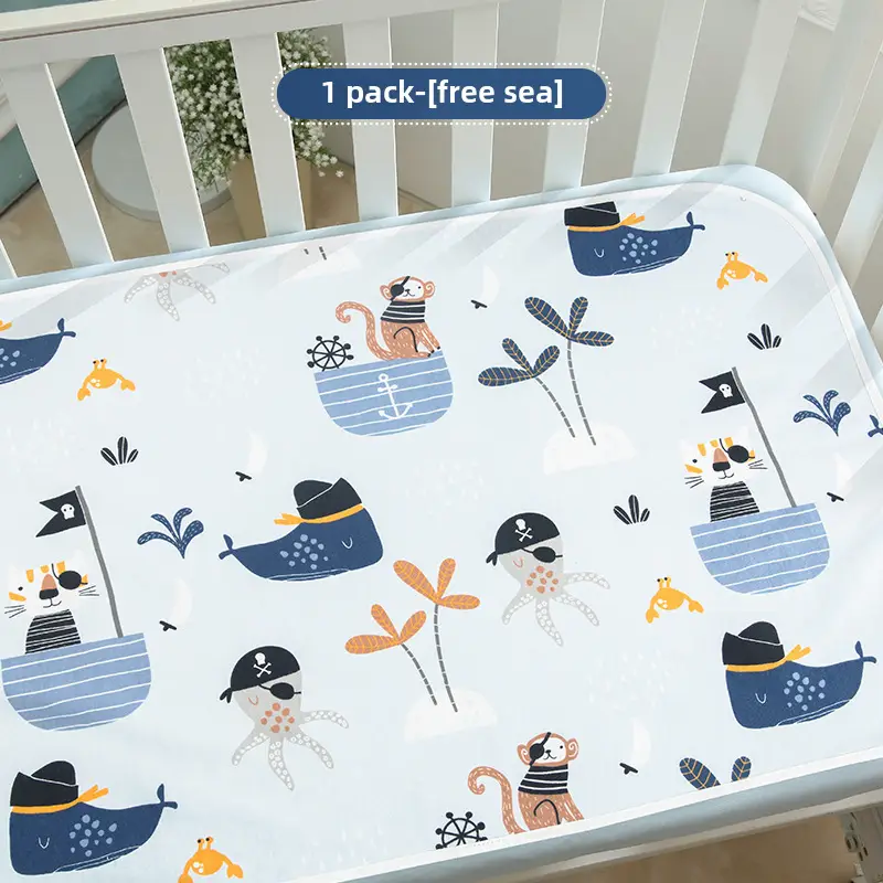 Cotton Waterproof Baby Diaper Pad 100x100cm - Image 13