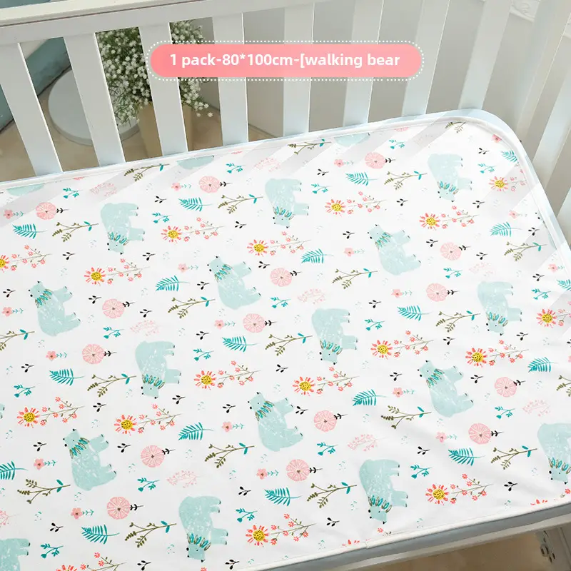 Cotton Waterproof Baby Diaper Pad 100x100cm - Image 5