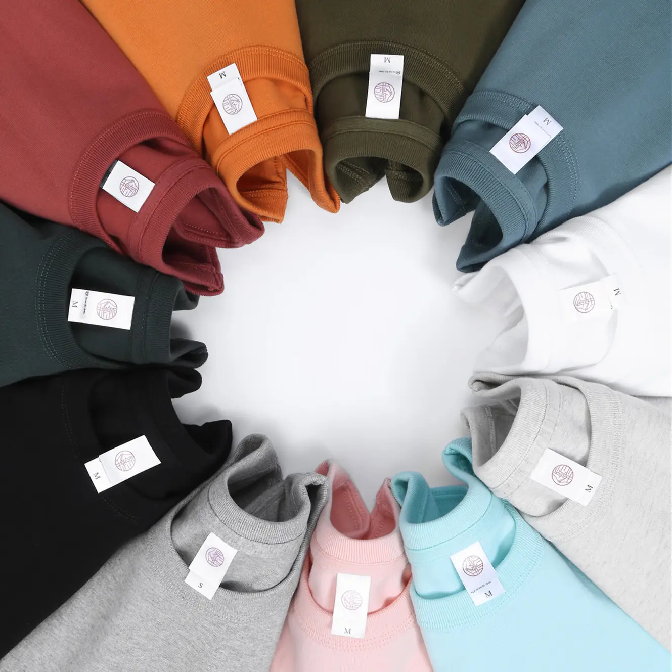Men White Cotton T-Shirt 300g Loose Casual Crew Neck - Image 13