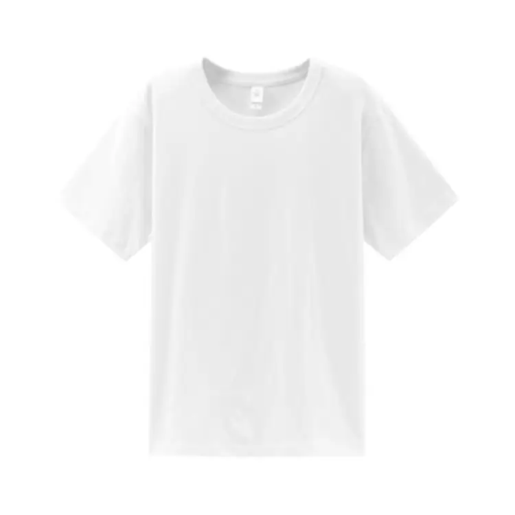 Men White Cotton T-Shirt 300g Loose Casual Crew Neck - Image 17