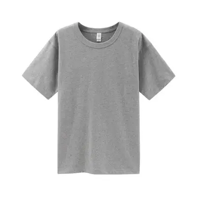 Men White Cotton T-Shirt 300g Loose Casual Crew Neck - Image 10