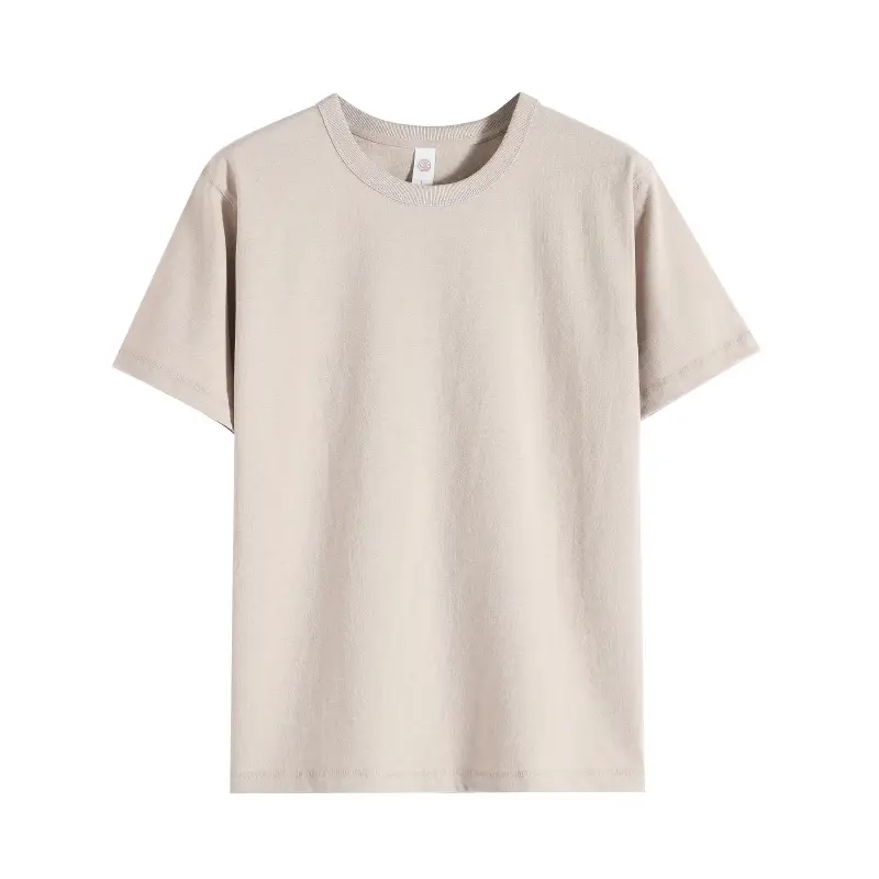 Men White Cotton T-Shirt 300g Loose Casual Crew Neck - Image 12
