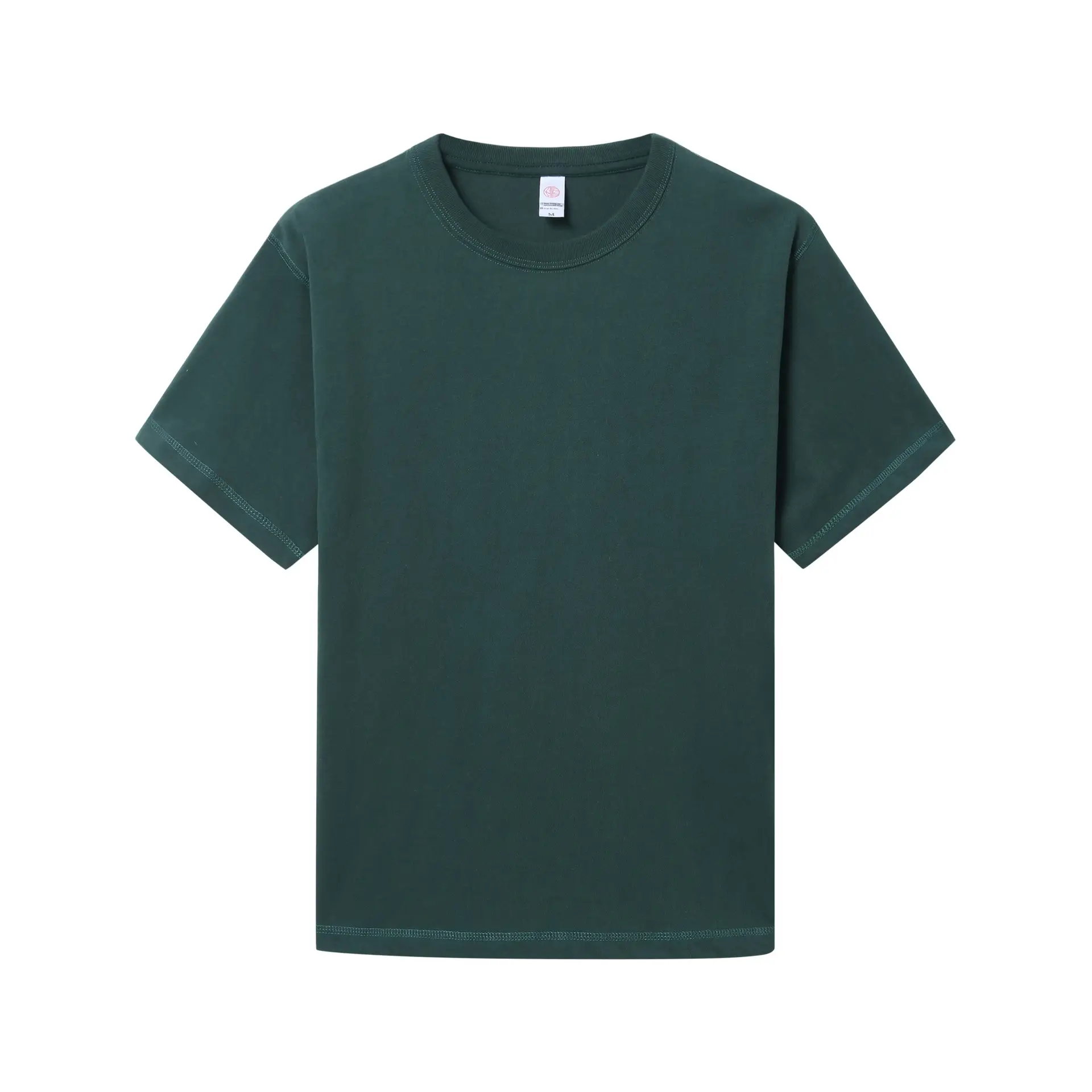 Men White Cotton T-Shirt 300g Loose Casual Crew Neck - Image 9