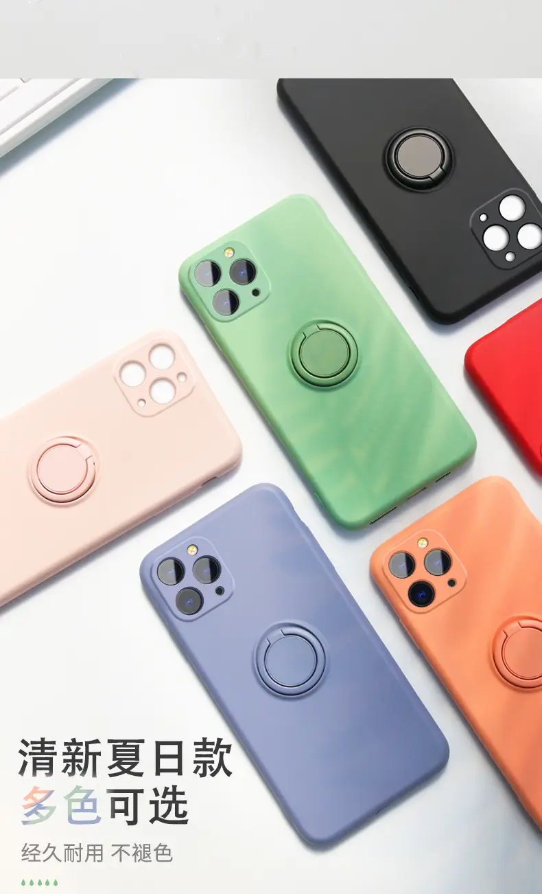 Liquid Silicone iPhone Case with Drop Protection & Grip Ring — feature 12