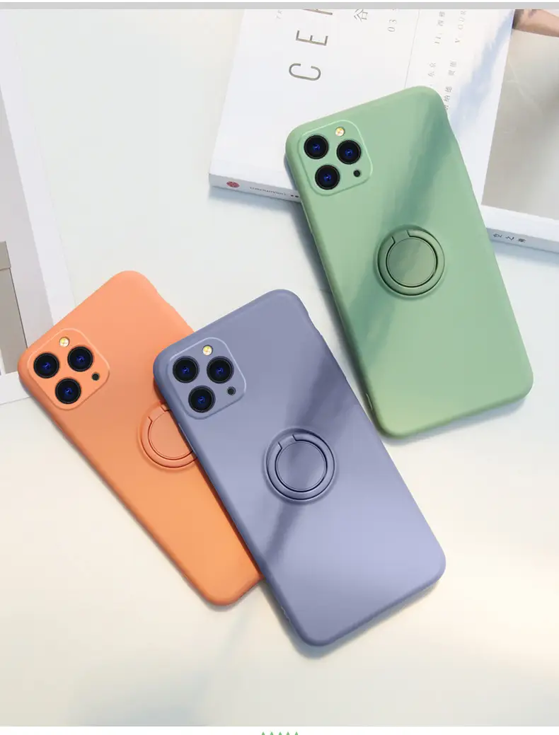 Liquid Silicone iPhone Case with Drop Protection & Grip Ring — feature 16