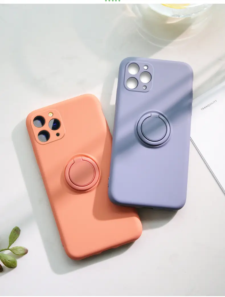 Liquid Silicone iPhone Case with Drop Protection & Grip Ring — feature 17