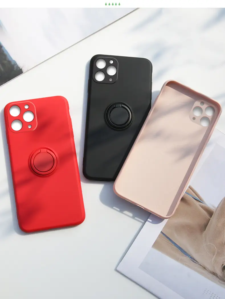 Liquid Silicone iPhone Case with Drop Protection & Grip Ring — feature 18