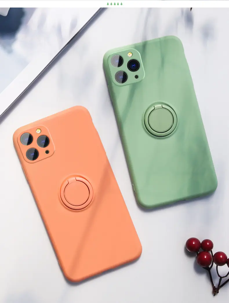 Liquid Silicone iPhone Case with Drop Protection & Grip Ring — feature 19