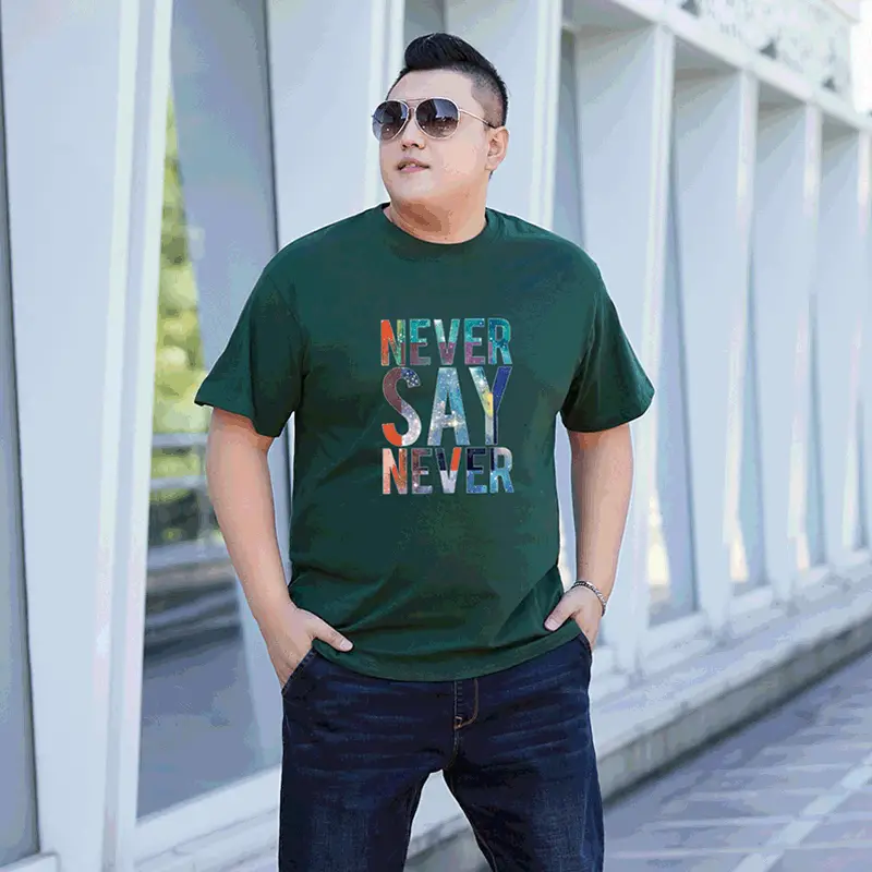 Men Black Graphic T-Shirt Round Neck Loose Fit - Image 5
