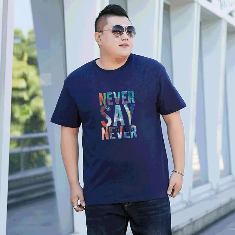 Men Black Graphic T-Shirt Round Neck Loose Fit - Image 7