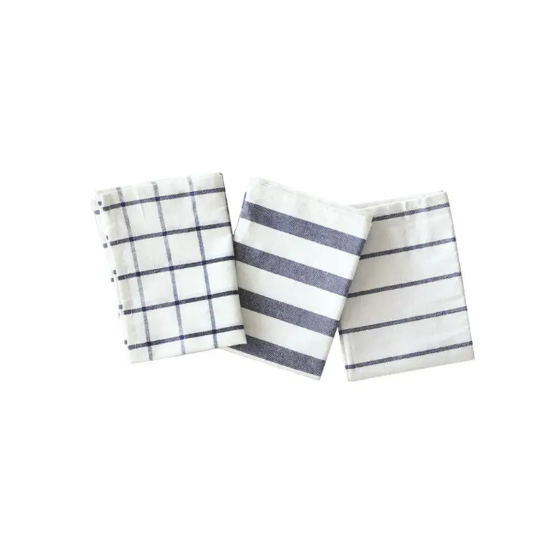 Japanese Square Napkin Mat Striped Cotton Blue White - Image 11