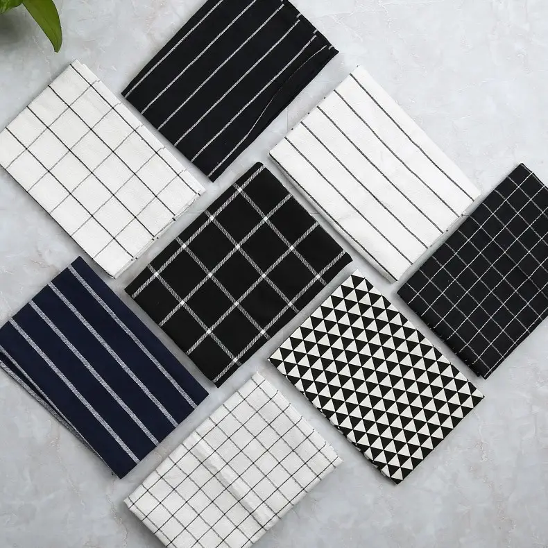 Japanese Square Napkin Mat Striped Cotton Blue White — feature 11