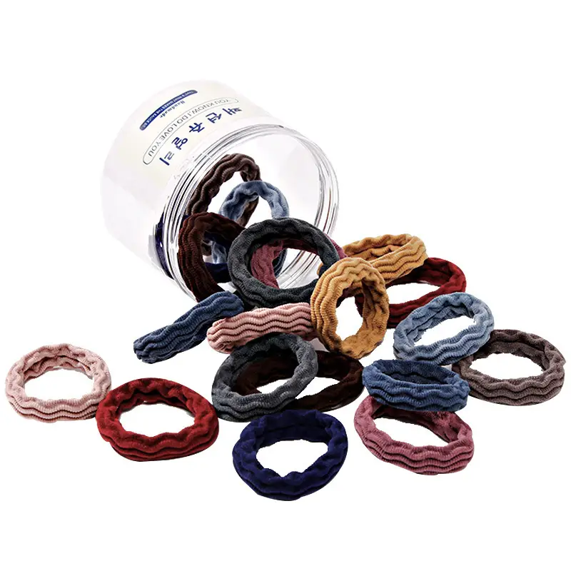 20 Pcs Rainbow Elastic Hair Ropes for Women - Image 16