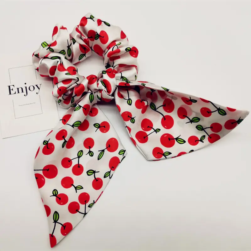 Silk Hair Ties & Bow Set for Women - Image 2