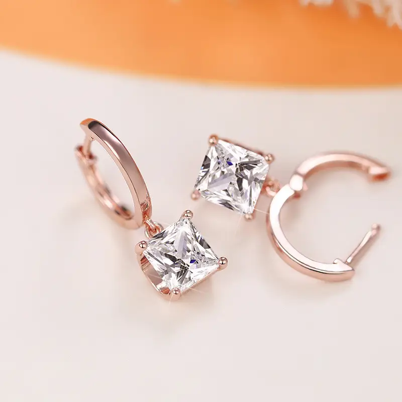 Luxury Four-Claw Zircon Earrings for Women — feature 10